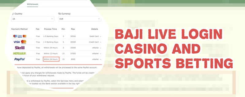 Baji bet daily withdrawal limit bd